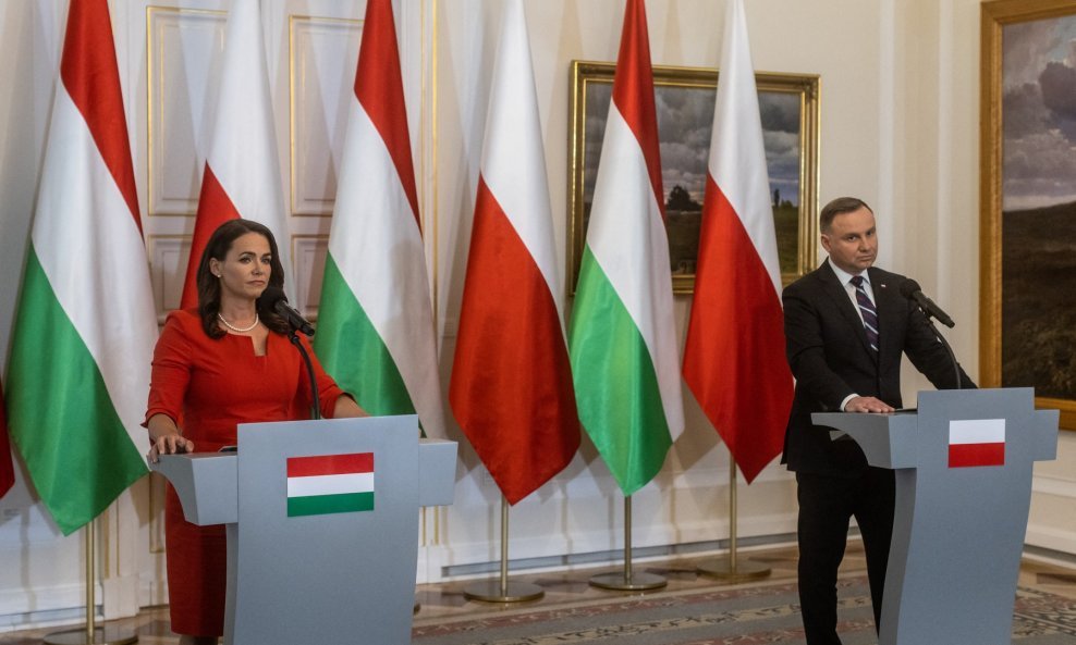 Mađarska predsjednica Katalin Novak i poljski kolega Andrzej Duda