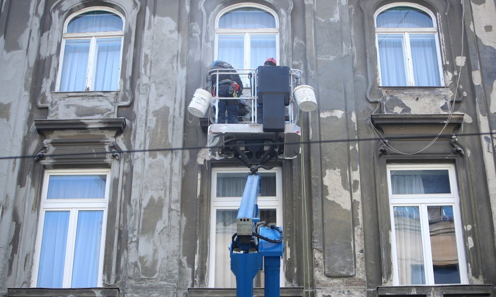 Sanacija pročelja u Zagrebu