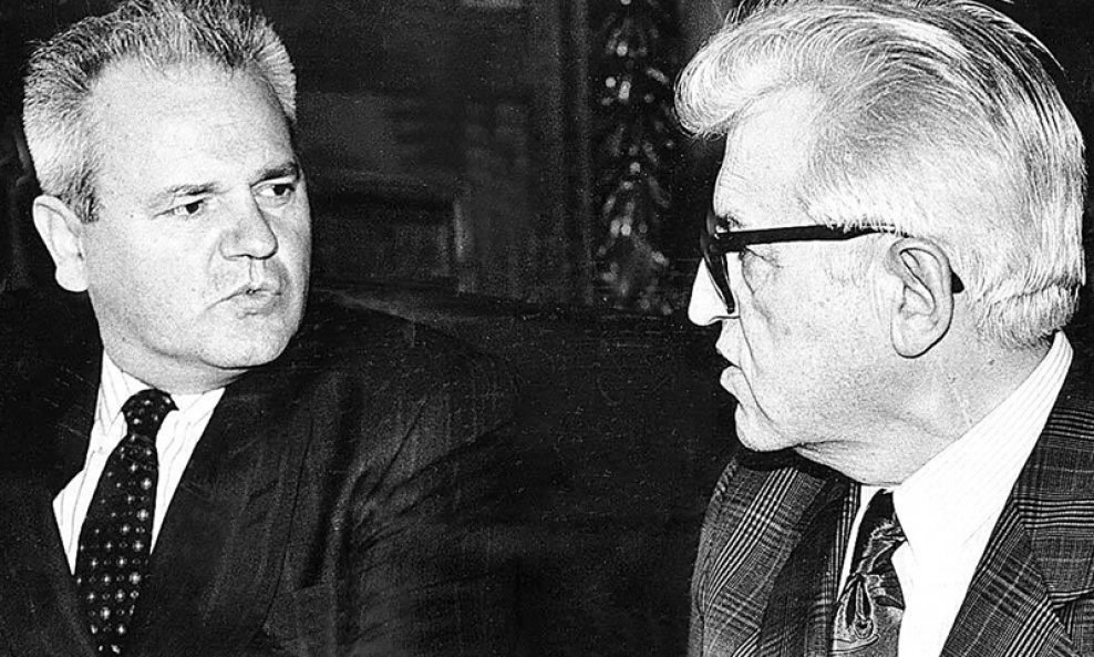 Slobodan Milošević i Dobrica Ćosić