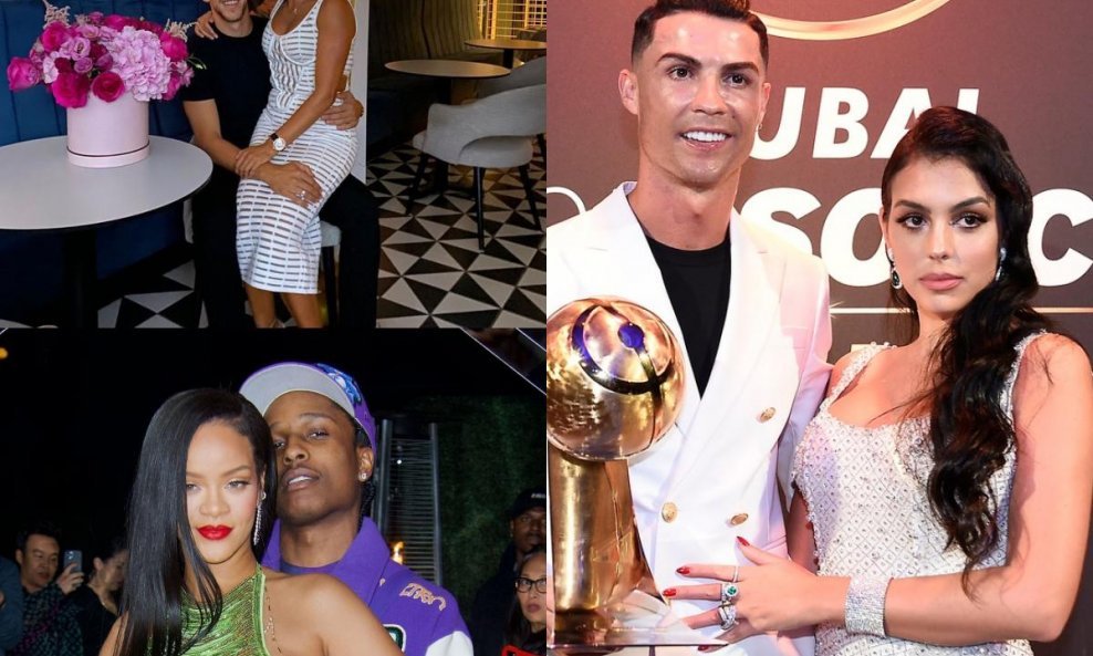 Rihanna i Asap, Josipa i Ivan Perišić, Georgina Rodriguez i Cristiano Ronaldo