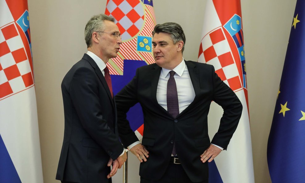 Jens Stoltenberg i Zoran Milanović / Arhivska fotografija