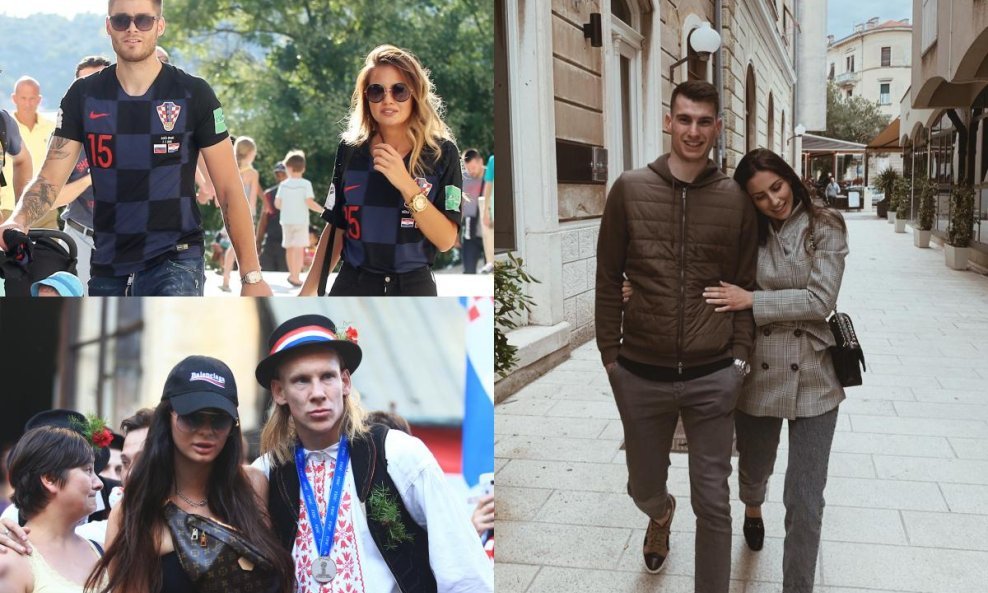 Adriana i Duje Ćaleta Car, Helena Matić i Dominik Livaković, Ivana i Domagoj Vida