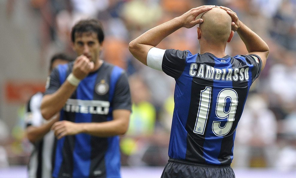 Esteban Cambiasso Diego Milito FC Inter Milano