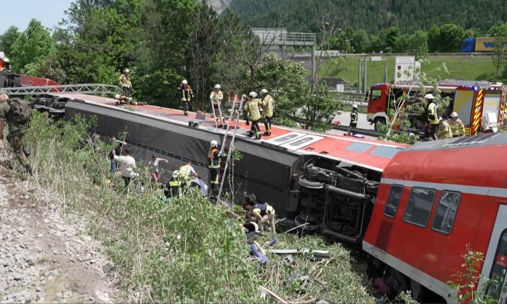 Željeznička nesreća u Njemačkoj