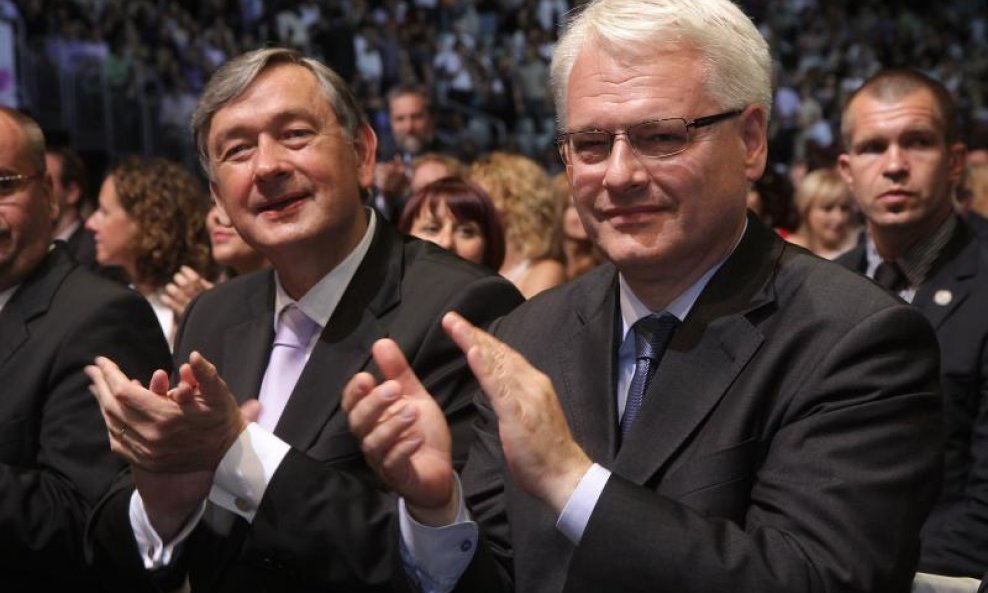 Simfonija tisuće;predsjednik Slovenije Danilo Tuerk i hrvatski predsjednik Ivo Josipović
