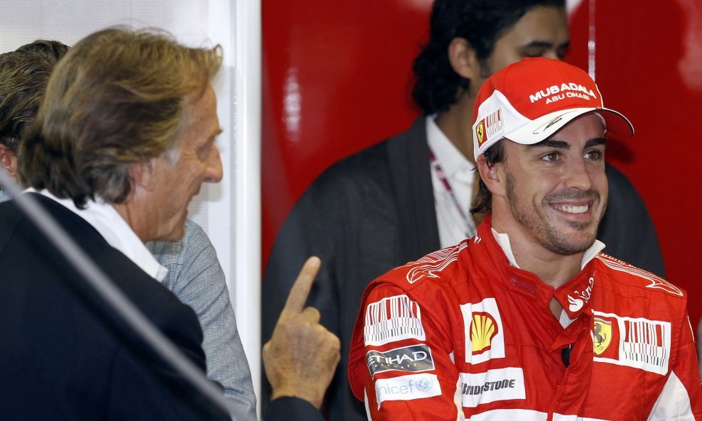 Fernando Alonso i šef Ferrarijeve momčadi Cordero Di Montezemolo