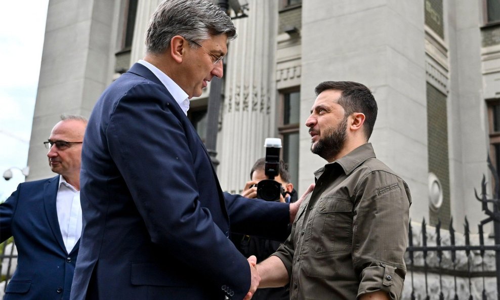 Andrej Plenković i Volodimir Zelenski