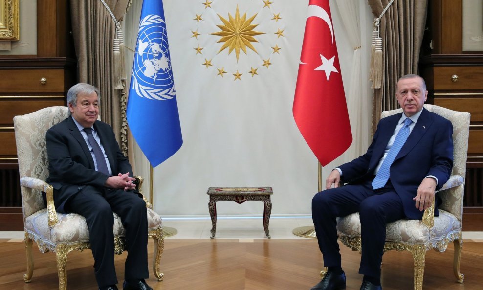 Antonio Guterres i Recep Tayyip Erdogan
