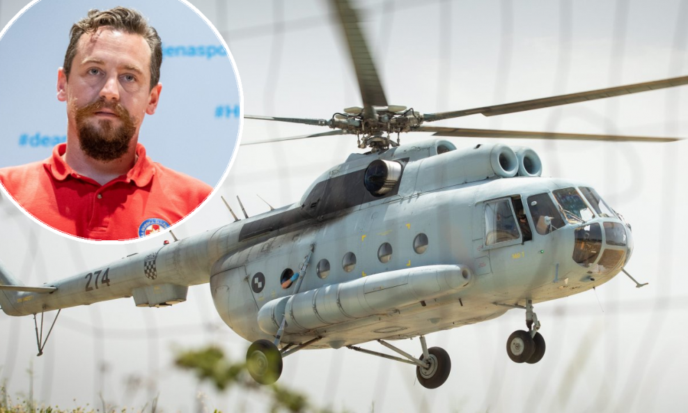 Josip Granić / Helikopter kojim su spašeni unesrećeni na Braču