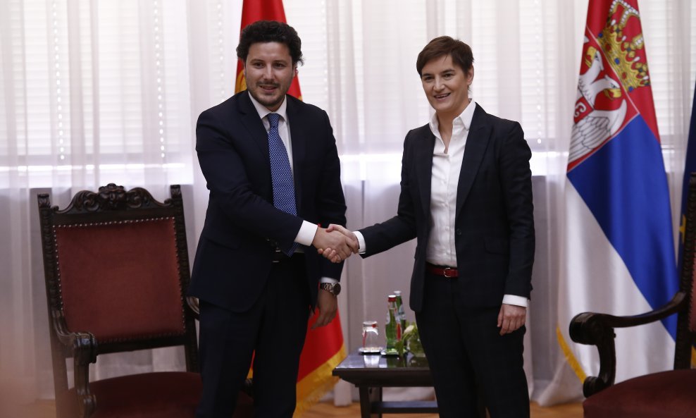 Dritan Abazović i Ana Brnabić