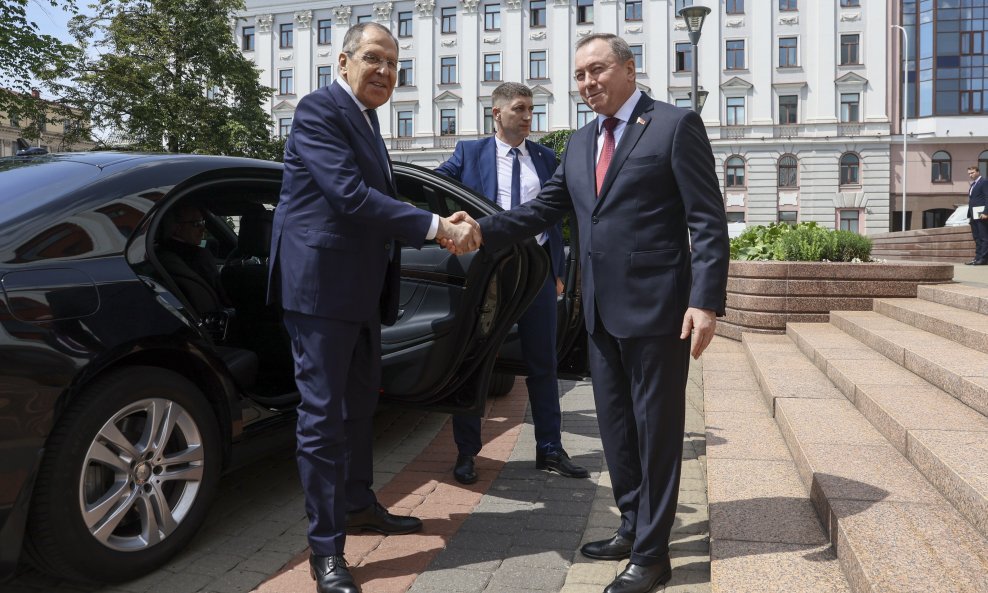 Sergej Lavrov i Vladimir Makei u Minsku, Bjelorusija