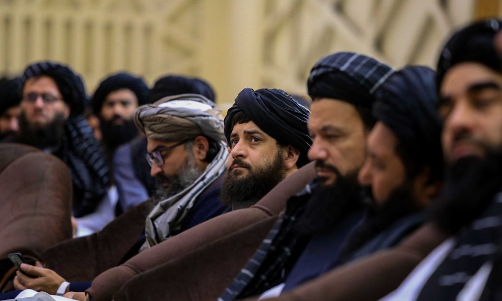 Talibanski ministar obrane na ceremoniji u čast šeste godišnjice smrti njihova vođe Mullaha Akhtara Mansoura u svibnju 2022.
