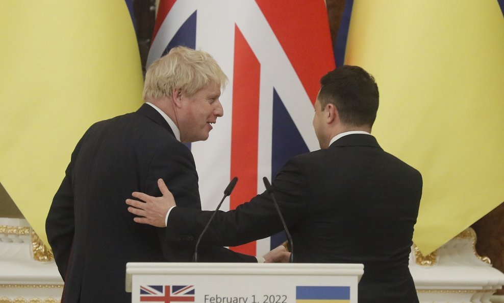 Boris Johnson i Volodimir Zelenski