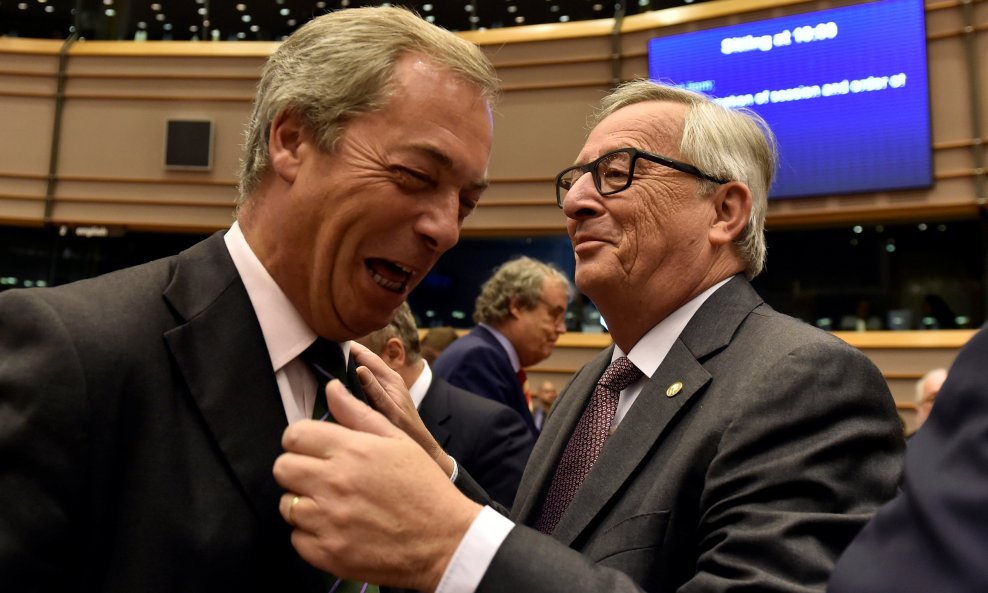Farage i Juncker