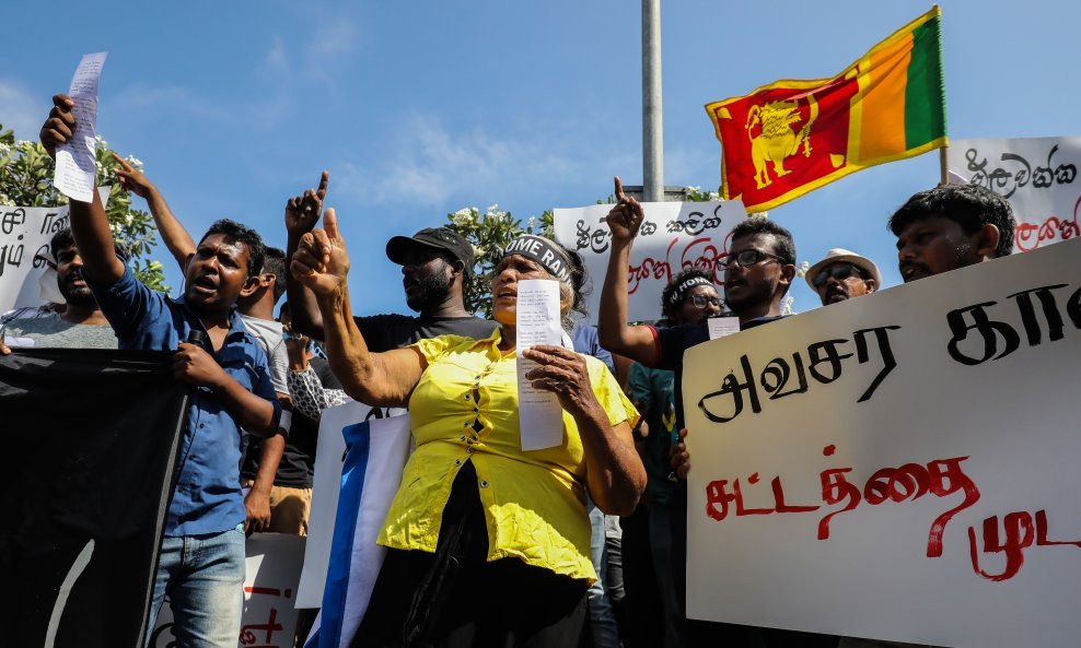Protesti u Kolombu, Šri Lanka