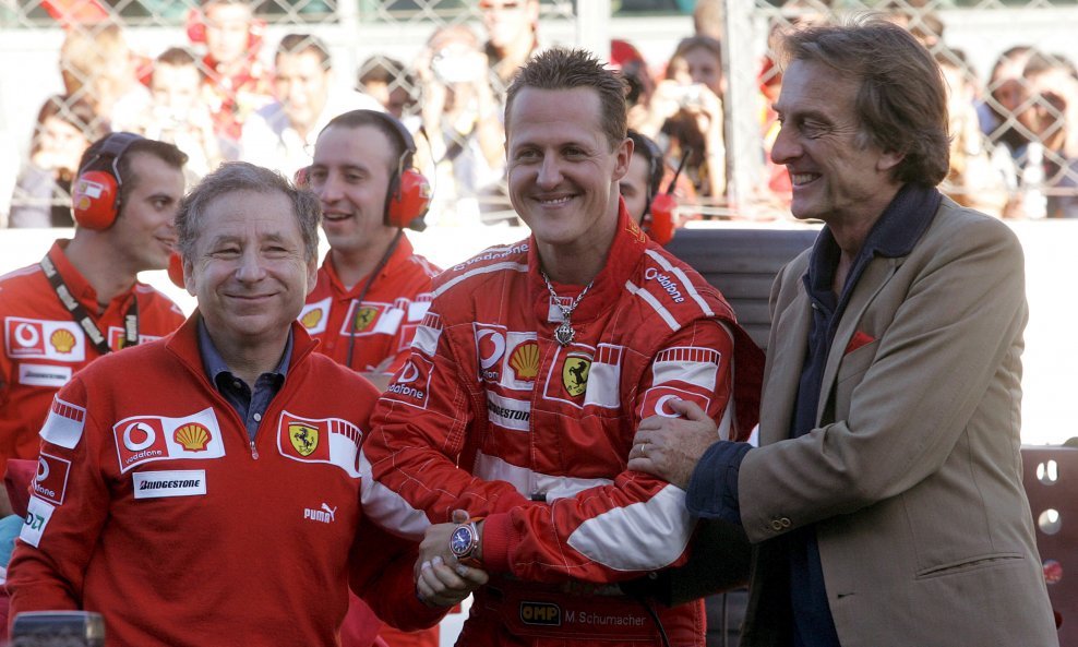 Jean Todt, Michael Schumacher i Luca di Montezemolo u nekim sretnijim danima