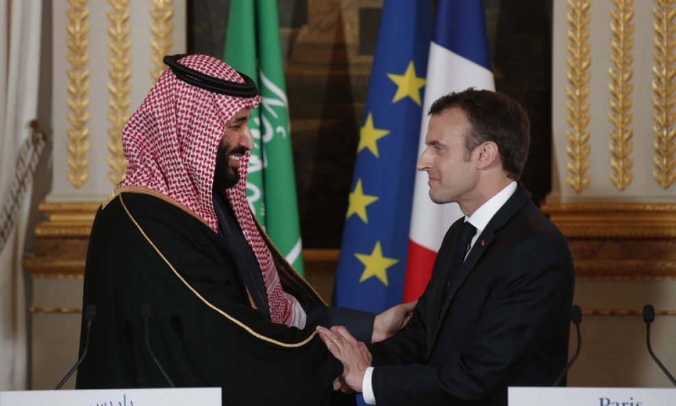 Mohammed bin Salman Al Saud i Macron