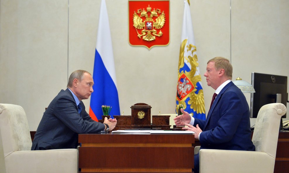 Anatolij Čubajs i Vladimir Putin
