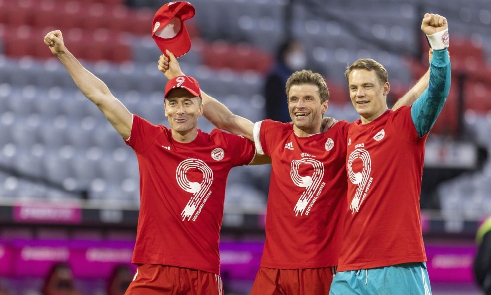 Ronert Lewandowski, Thomas Müller i Manuel Neuer