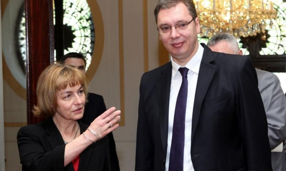 Vesna Pusić i Aleksandar Vučić