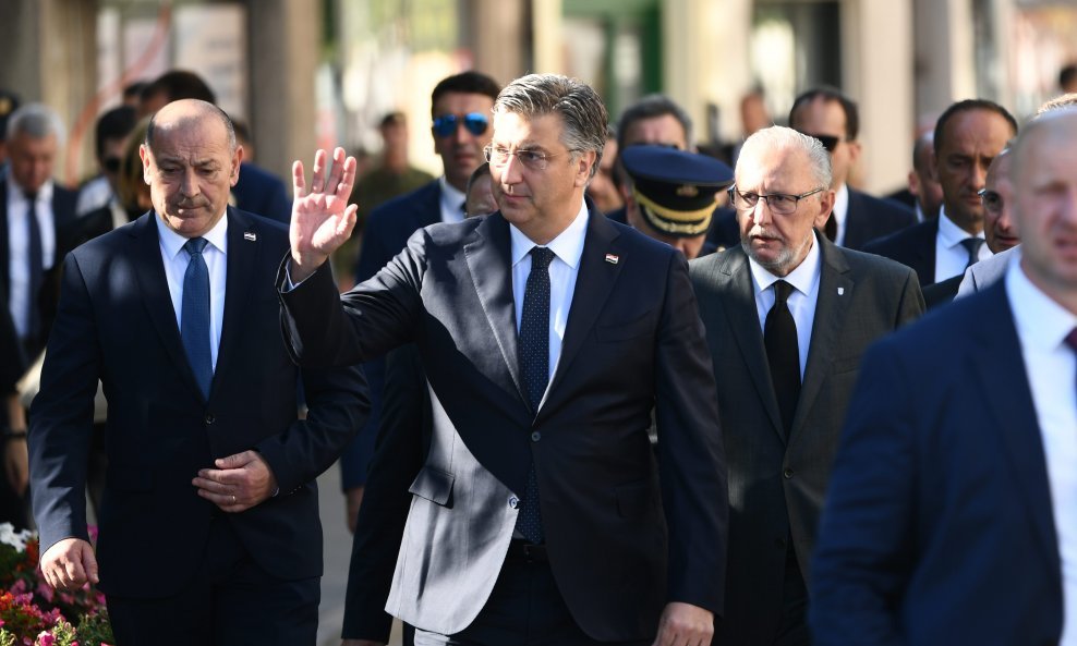 Tomo Medved, Andrej Plenković, Damir Božinović