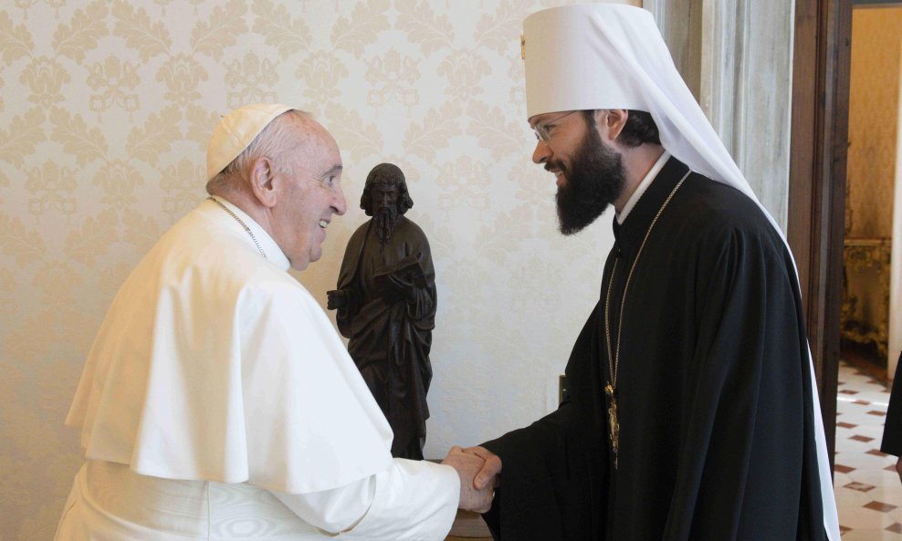 Papa Franjo i mitropolit Antun