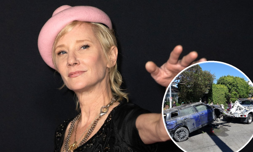 Anne Heche i njezin automobil nakon nesreće