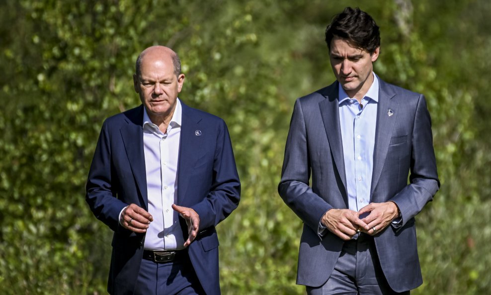 Olaf Scholz i Justin Trudeau