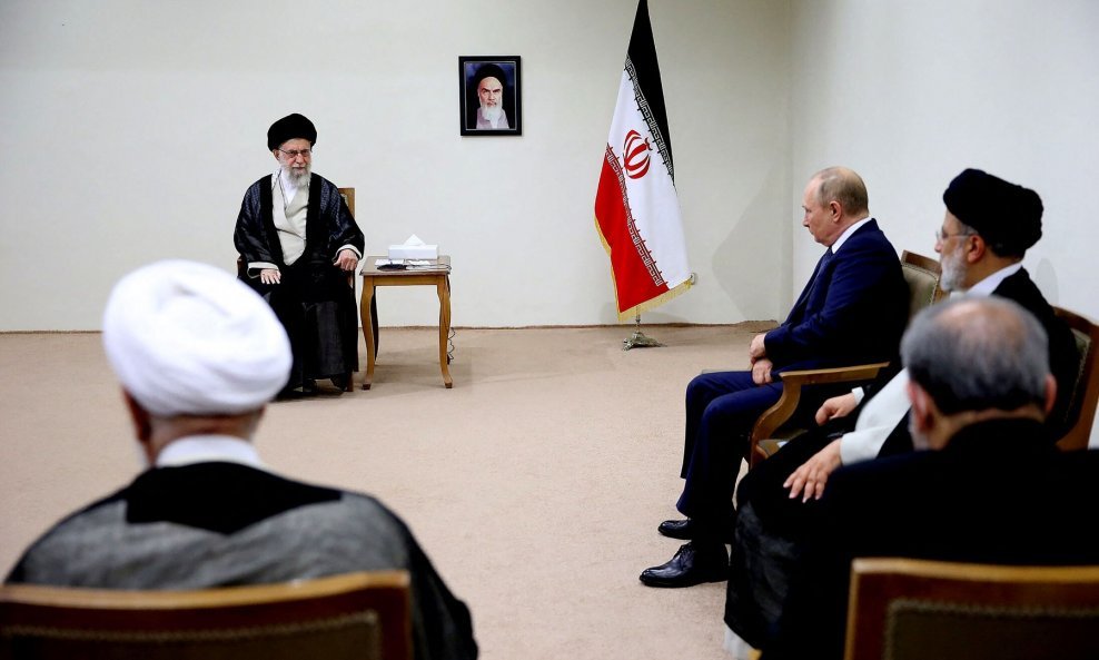Iranski vrhovni vođa, ajatolah Ali Hamnei i ruski predsjednik Vladimir Putin