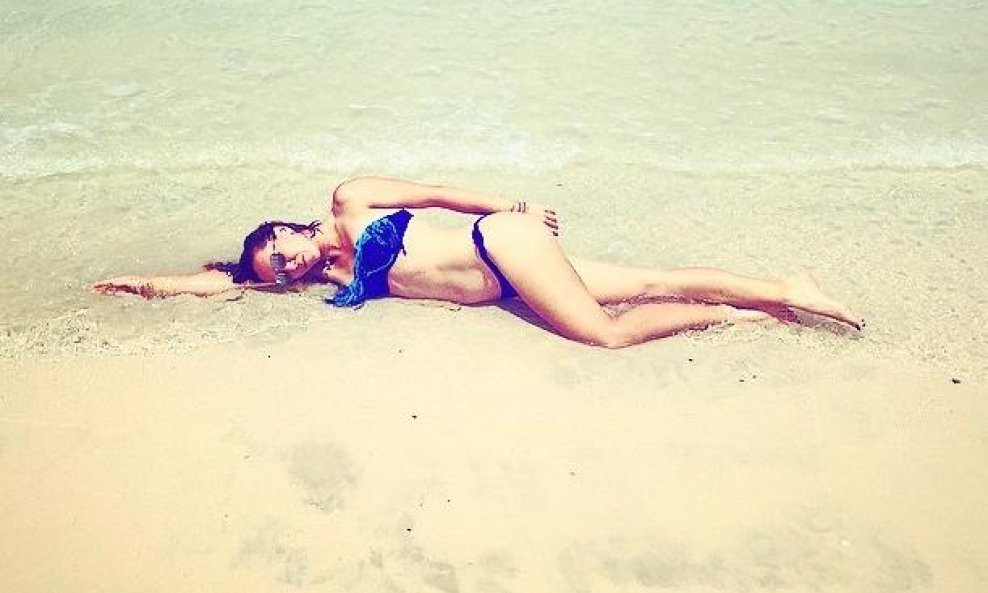 Jelena Janković na plaži