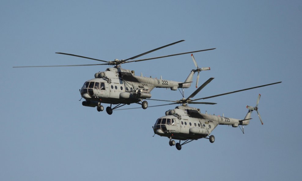 Ilustrativna fotografija/Helikopteri Mi-171Sh Hrvatskog ratnog zrakoplovstva