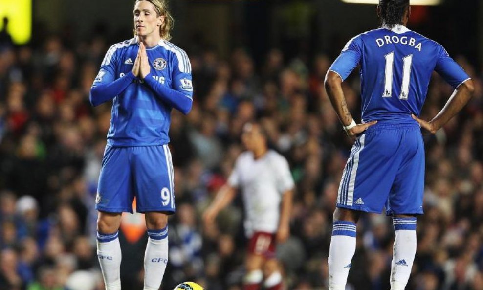 Chelsea 2012 Fernando Torres Didier Drogba