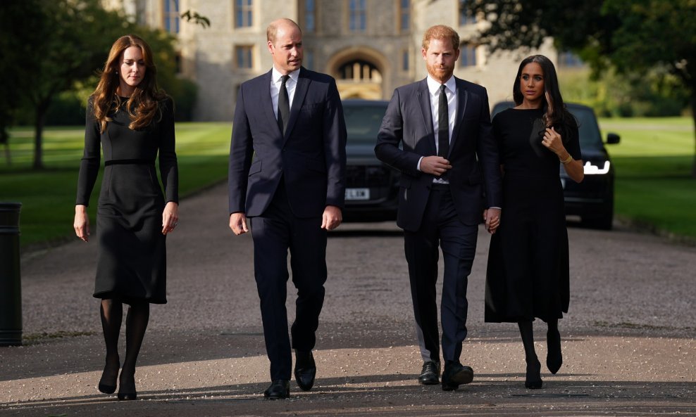 Princ William, Kate Middleton, princ Harry i Meghan Markle
