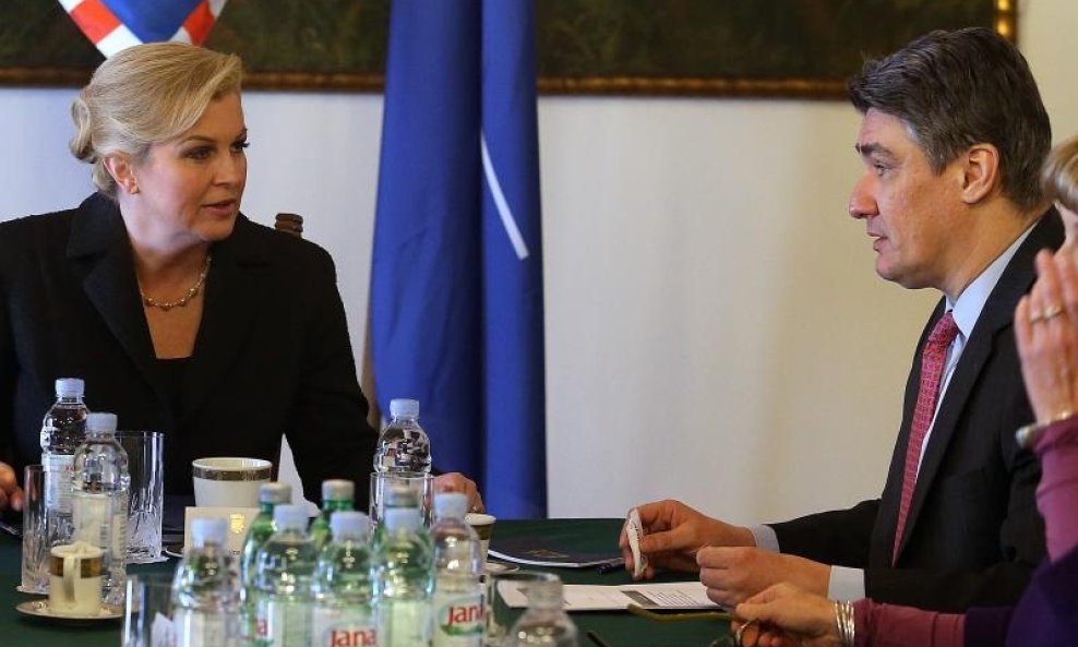 Kolinda Grabar Kitarović i Zoran Milanović