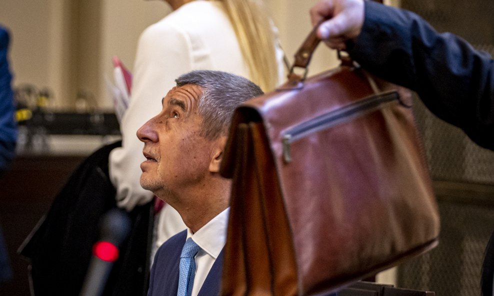 Andrej Babiš na suđenju pred Općinskim sudom u Pragu