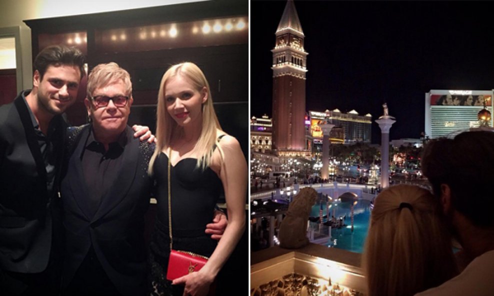 Jelena Rozga i Stjepan Hauser u društvu Eltona Johna u Las Vegasu 