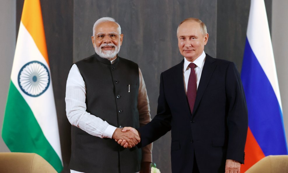 Narendra Modi i Vladimir Putin