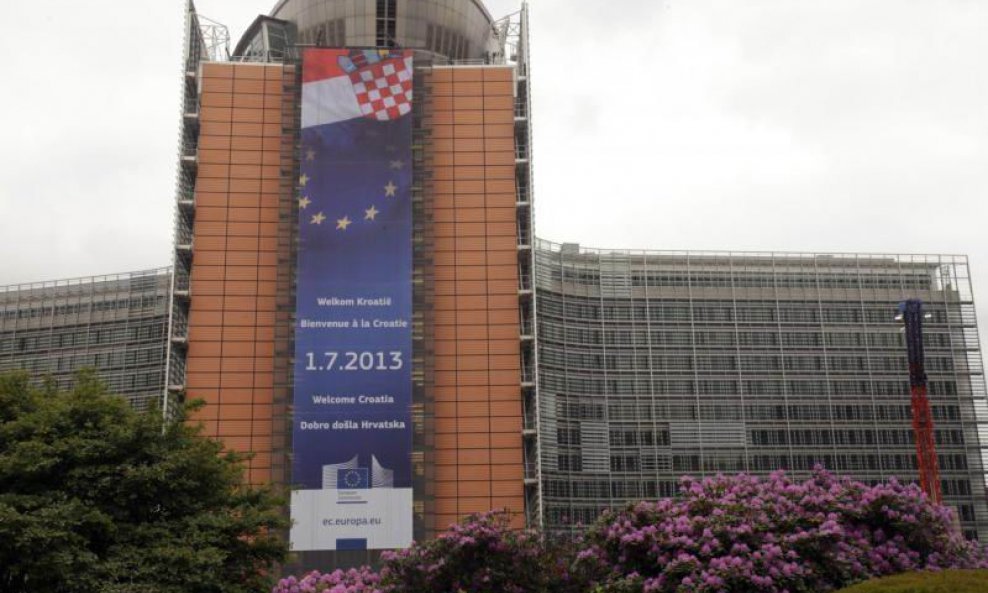 Plakat dobrodošlice Hrvatskoj u EU