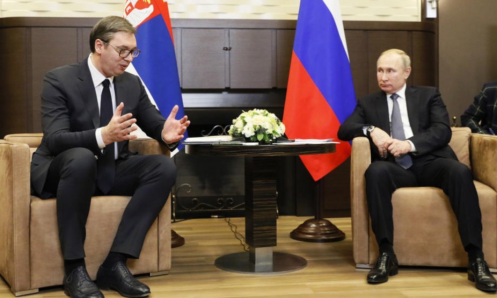 Aleksandar Vučić i Vladimir Putin