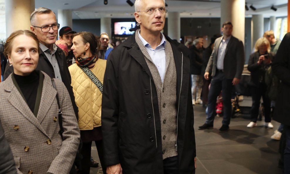 Arturs Krišjanis Karinš, premijer Latvije, na biralištu