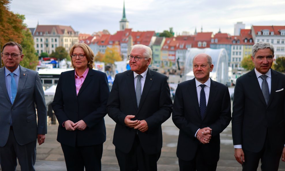 Bodo Ramelow, Baerbel Bas, Frank-Walter Steinmeier, Olaf Scholz, Stephan Harbarth