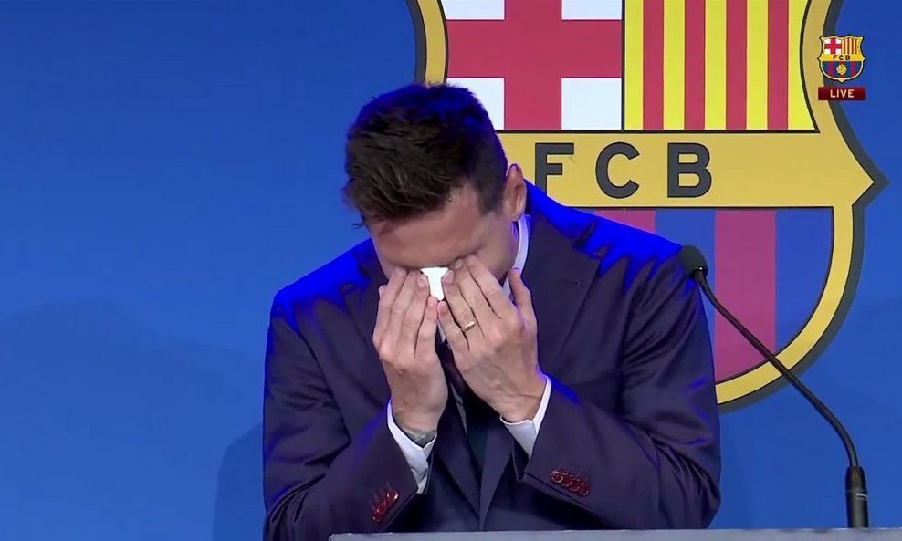 Messi na rastanku od Barcelone