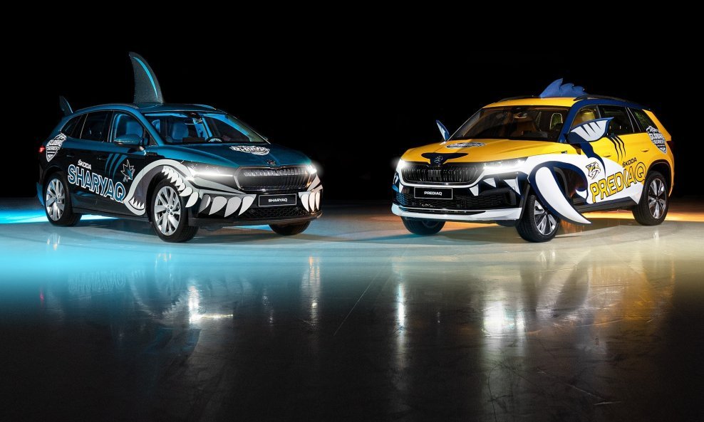 Škoda Sharyaq i Prediaq (desno) su nastali iz dva Škodina SUV modela: Enyaq iV i Kodiaq