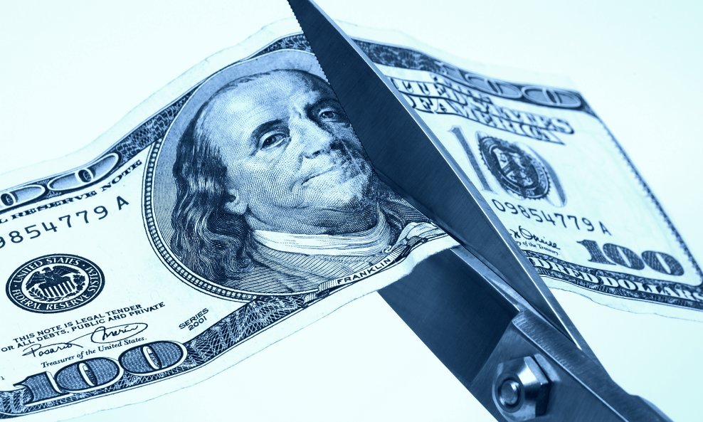 Mjere štednje štednja oštri rezovi dolar