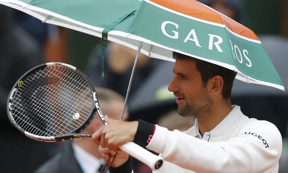 Novak Đoković kiša Roland Garros