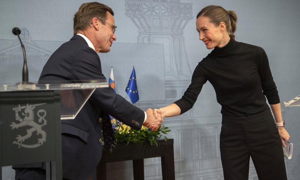 Sanna Marin i Ulf Kristersson