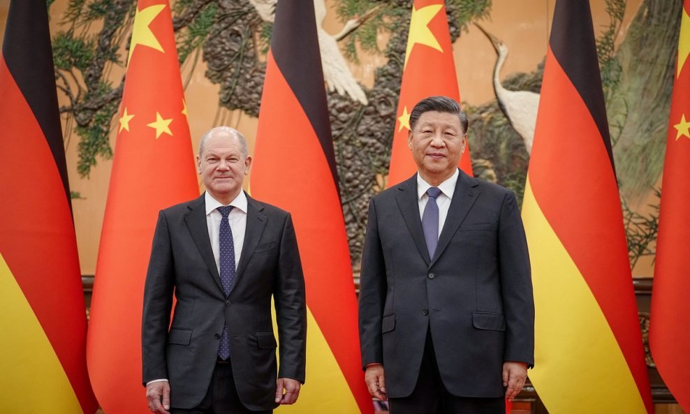 Olaf Scholz i Xi Jinping