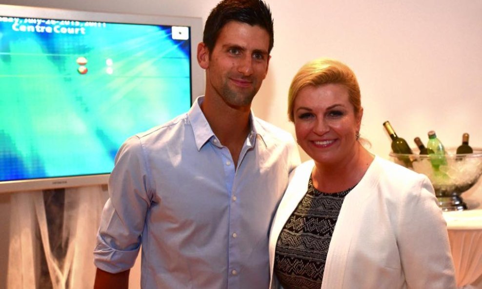 Kolinda Grabar Kitarović i Novak Đoković