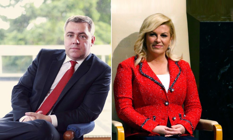Mate Radeljić i predsjednica Kolinda Grabar Kitarović