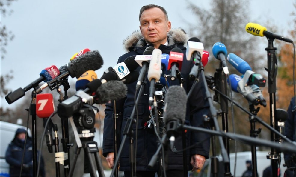 Andrzej Duda, predsjednik Poljske na mjestu eksplozije